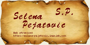Selena Pejatović vizit kartica